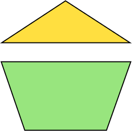 Triangle and quadrilateral for composing shapes Triangle and quadrilateral for composing shapes