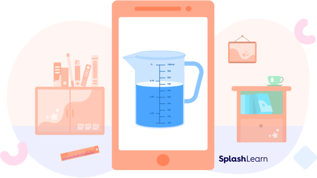 A measuring jug with milliliter units