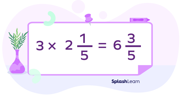 Product of a whole number and a mixed number Product of a whole number and a mixed number