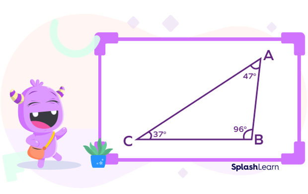 Obtuse angled scalene triangle