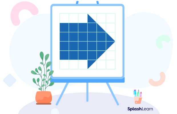 Area of an Arrow using square grids Area of an Arrow using square grids