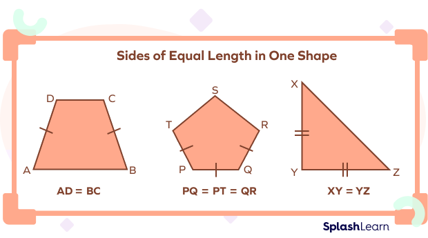 Sides of equal length in one shape
