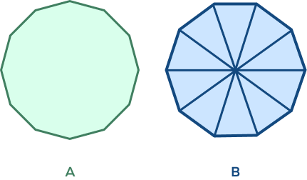 A dodecagon and a decagon
