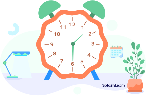 An analog clock reading half hour past one