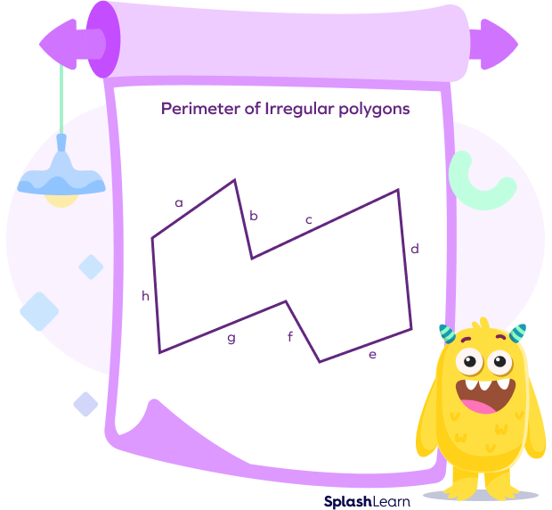 Example of perimeter of an irregular polygon