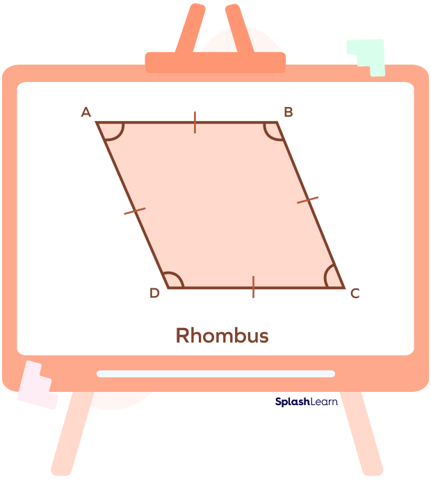 Rhombus as an irregular polygon