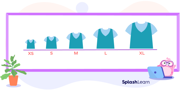 Different size options in clothes