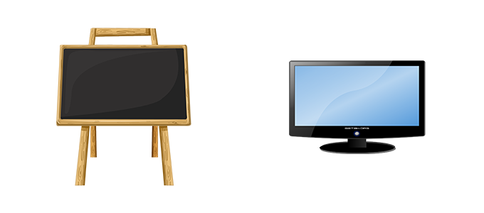 Painting canvas and TV screen - rectangular shapes around us Painting canvas and TV screen - rectangular shapes around us