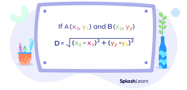 Distance formula using coordinates of the endpoints