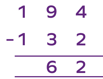 Subtraction word problem