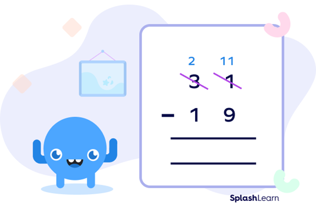 Regrouping to subtract numbers