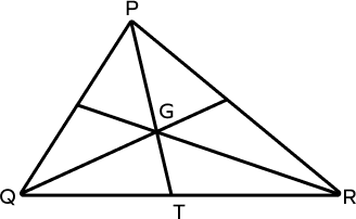 Median of a triangle and centroid example Median of a triangle and centroid example