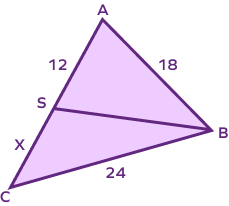 Angle bisector example