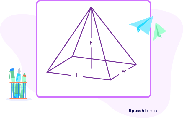 Dimensions of a rectangular pyramid