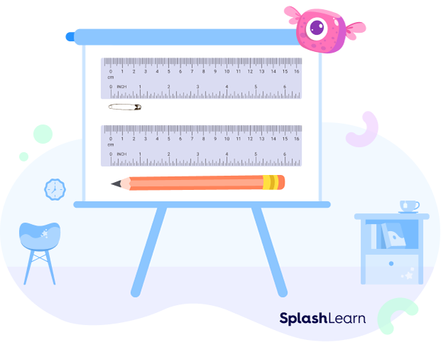 Measuring length of a pencil using a scale Measuring length of a pencil using a scale