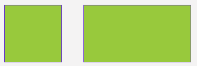 a square and a rectangle
