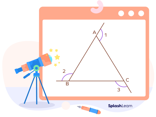 Exterior angle property of triangle Exterior angle property of triangle