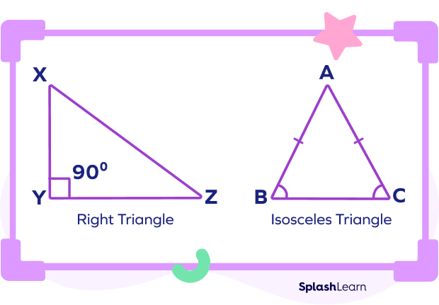 Right triangle and isosceles triangle