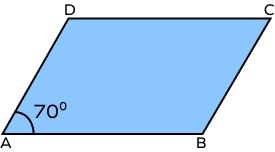 Measure of an angle of a parallelogram Measure of an angle of a parallelogram