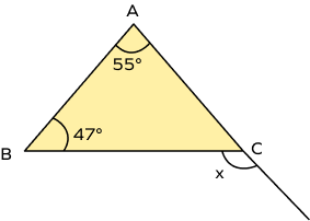 Example on angle sum property of triangle Example on angle sum property of triangle