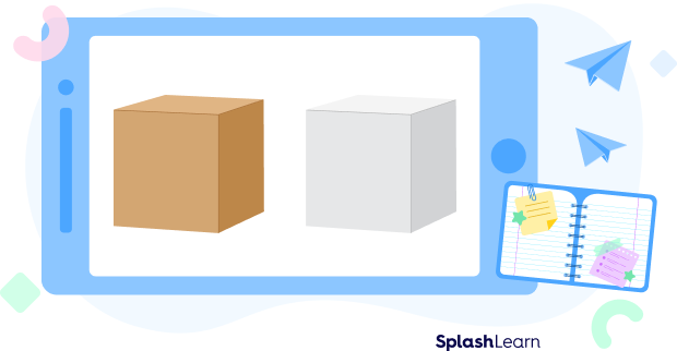 Square box and a cube Square box and a cube
