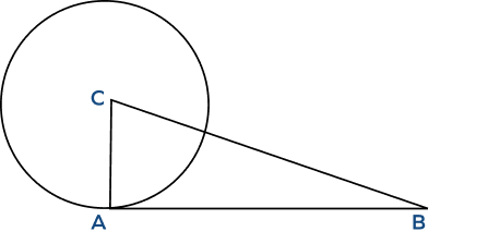 Tangent to a circle theorem example