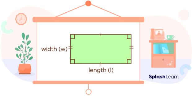 length, width, and four angles of a rectangle