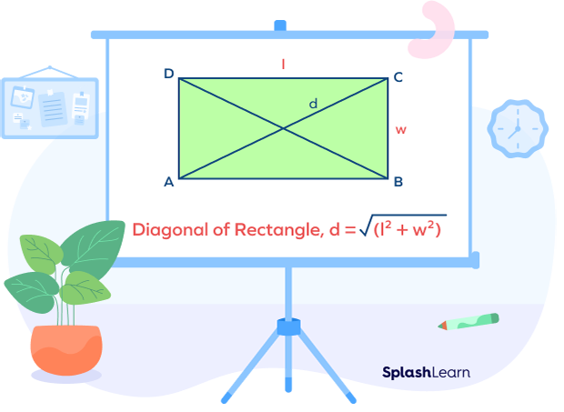 Formula for diagonal of rectangle Formula for diagonal of rectangle
