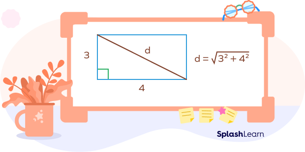 Finding the length of the diagonal of a rectangle Finding the length of the diagonal of a rectangle