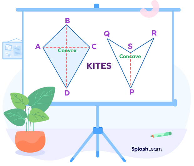 Convex and concave kites