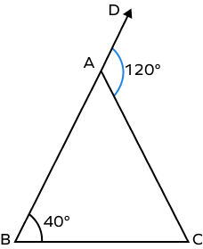Finding missing angle using exterior angle theorem Finding missing angle using exterior angle theorem
