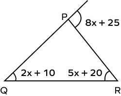 Exterior angle theorem example involving angles with variables Exterior angle theorem example involving angles with variables
