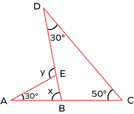 Composite figure formed by two triangles Composite figure formed by two triangles