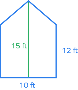An irregular pentagon An irregular pentagon