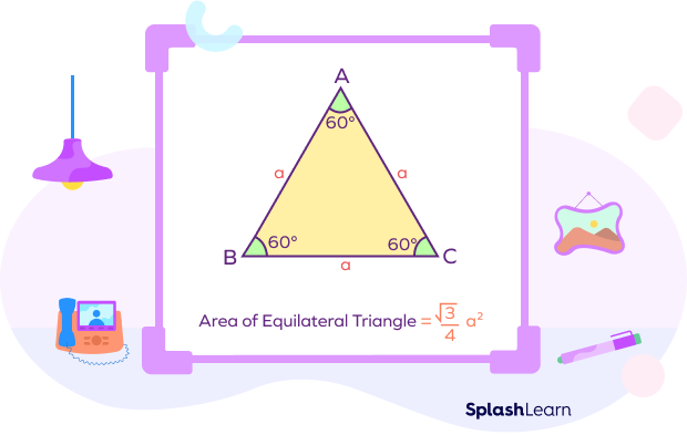 Area of an equilateral triangle formula