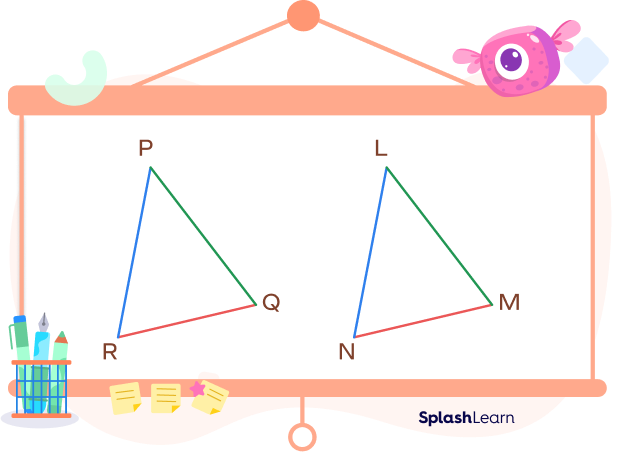 corresponding sides of a triangle.