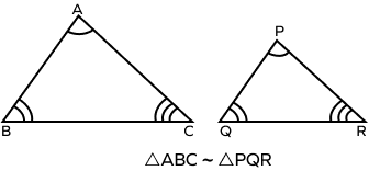 similar triangles ABC and PQR