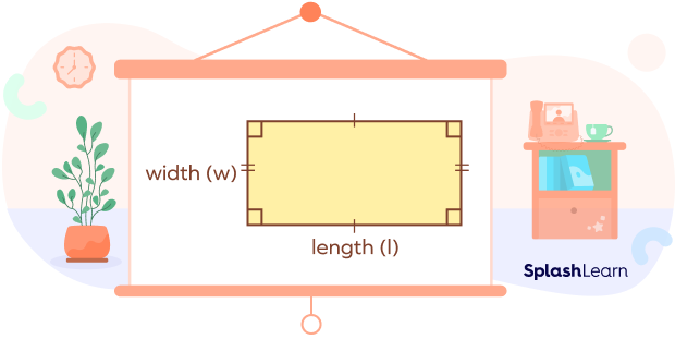 Rectangle, with length l and width w