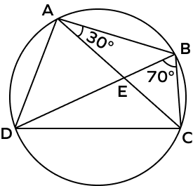 Cyclic quadrilateral ABCD with missing angles Cyclic quadrilateral ABCD with missing angles