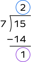 15 divided by 7 15 divided by 7