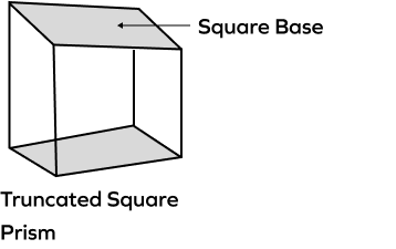 Truncated square prism