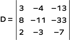 Determinant condition for concurrent lines - Example