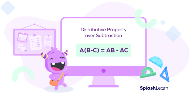 Distributive property of multiplication over subtraction Distributive property of multiplication over subtraction