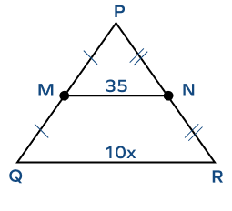 Applying the midsegment theorem example