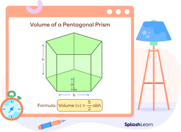 Volume of pentagonal prism formula