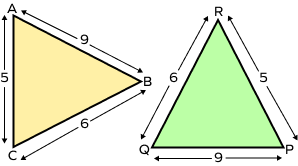 Example of SSS congruence theorem