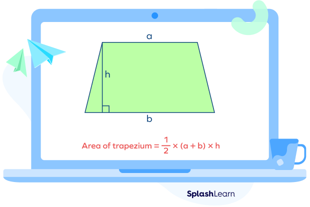 Formula for the area of a trapezium