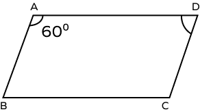 Measure of an angle of a parallelogram