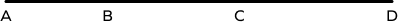 Segment addition postulate for more than three collinear points