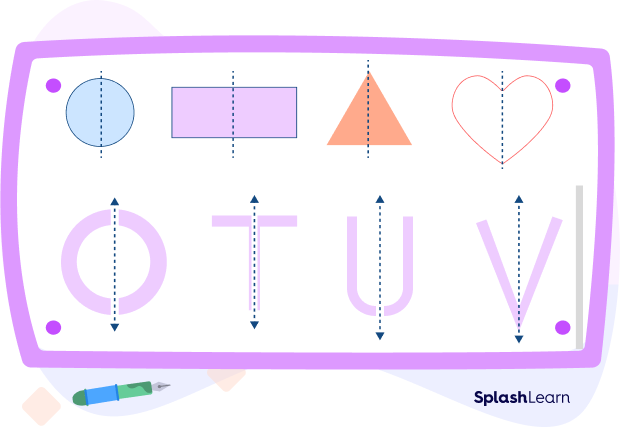 Vertical lines of symmetry